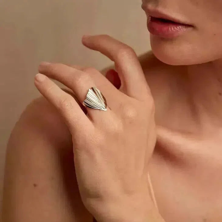 Gioielli artigianali Anello Ginko L