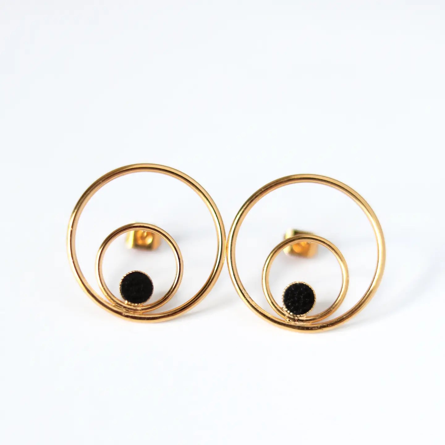 Orecchini doppio cerchio Nini