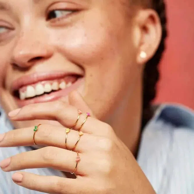 Gioielli artigianali Anello Cuore Rosa