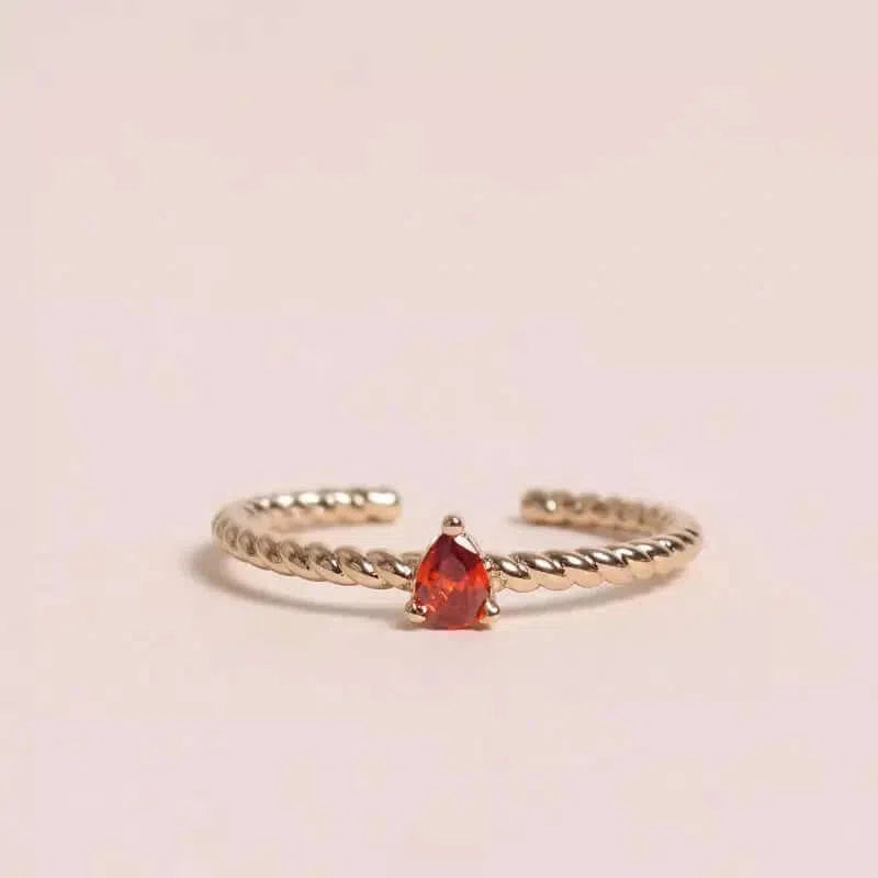 Gioielli artigianali Anello Papavero