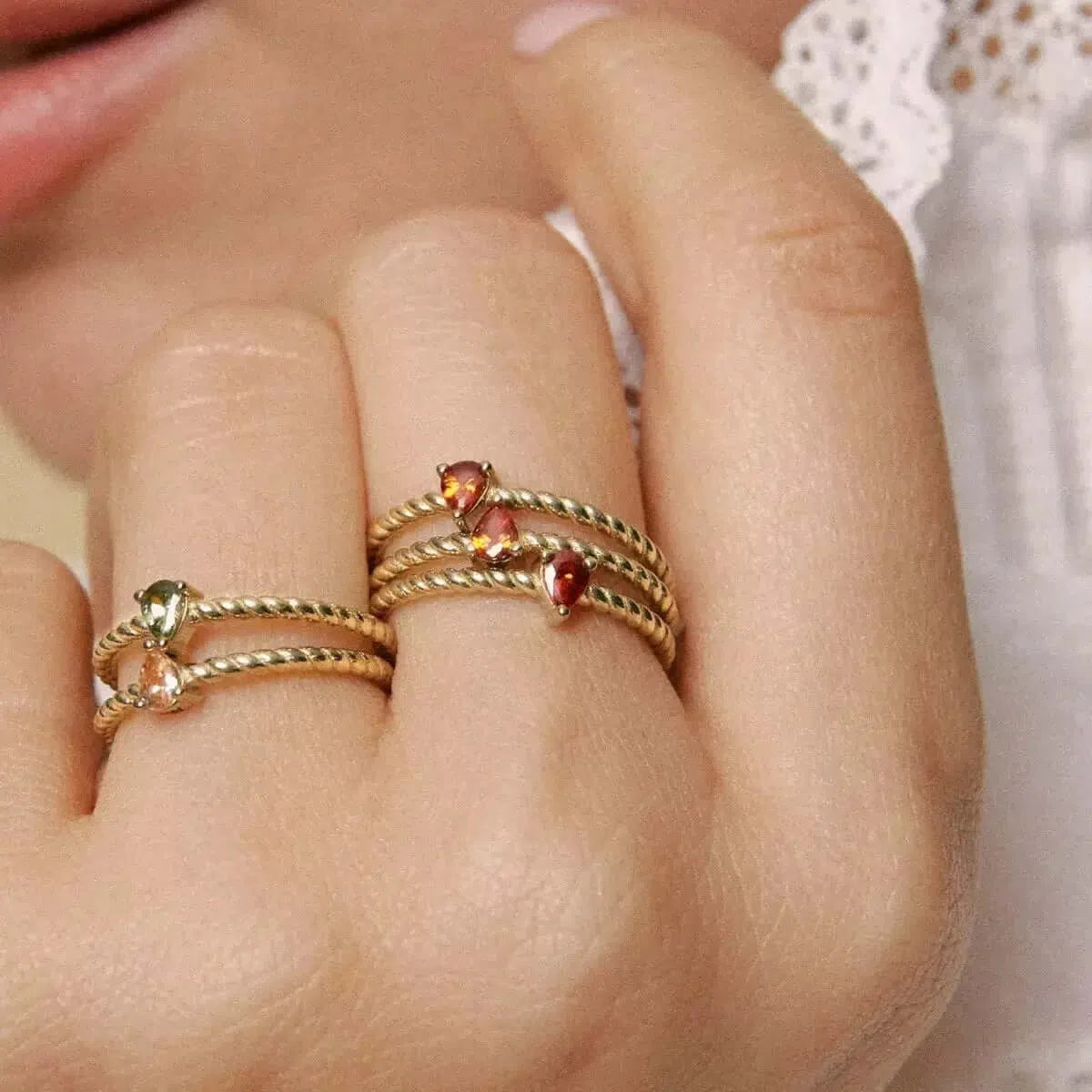 Gioielli artigianali Anello Papavero