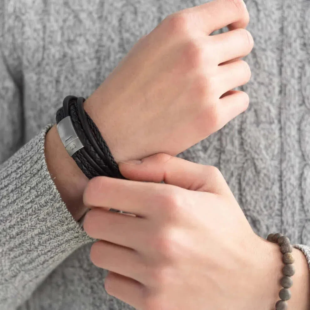 Gioielli artigianali Bracciale Bonacci Nero