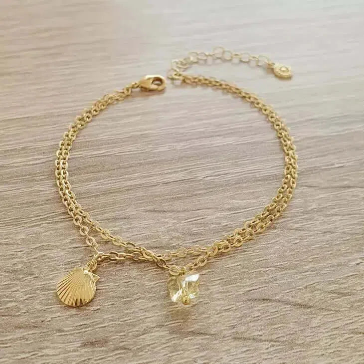 Gioielli artigianali Bracciale Swarovski Conchiglia