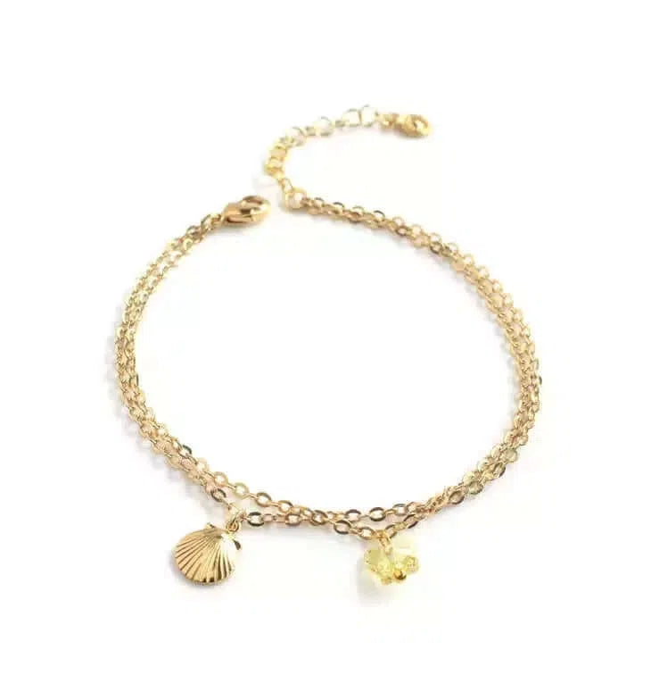 Gioielli artigianali Bracciale Swarovski Conchiglia