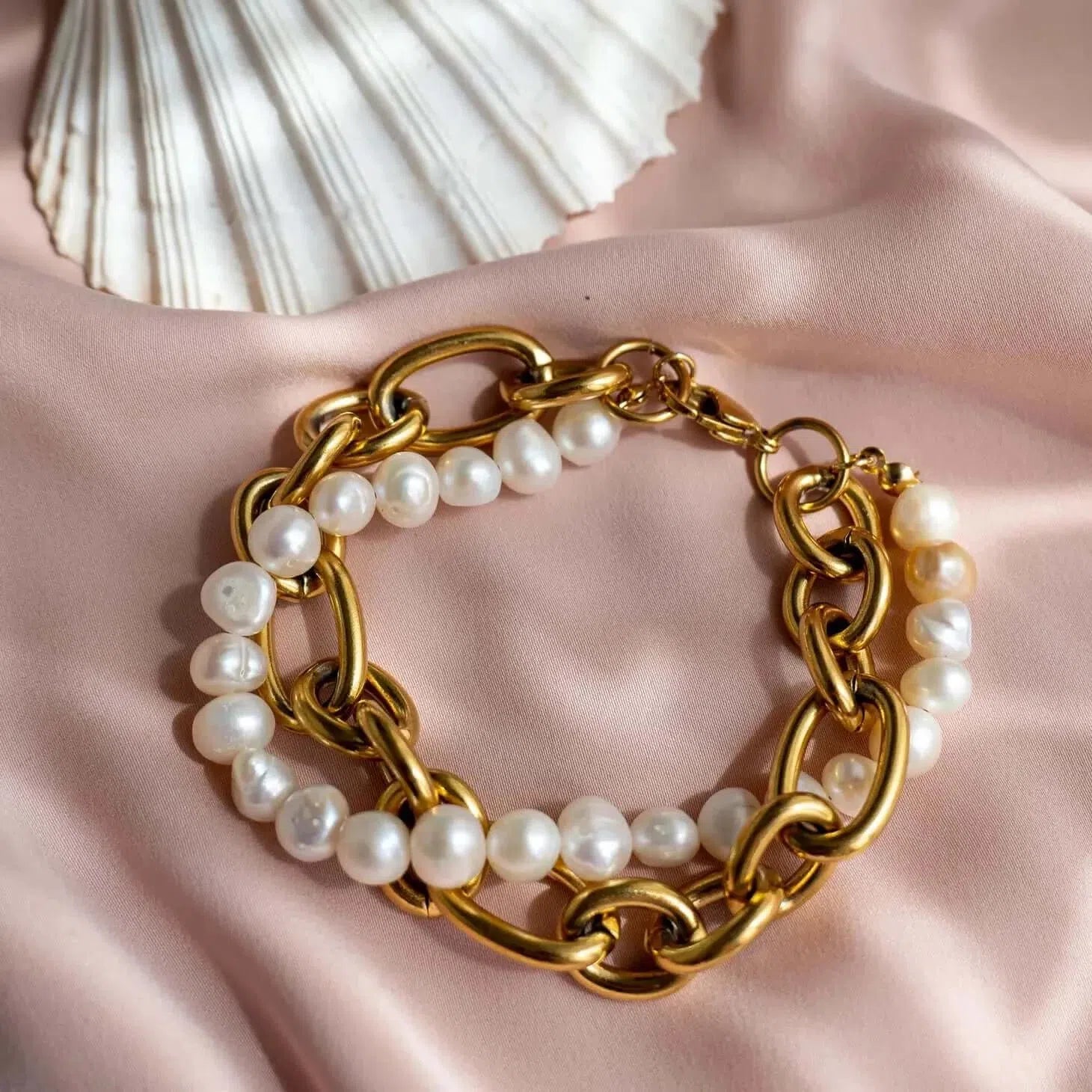 Gioielli artigianali Bracciale doppio perle