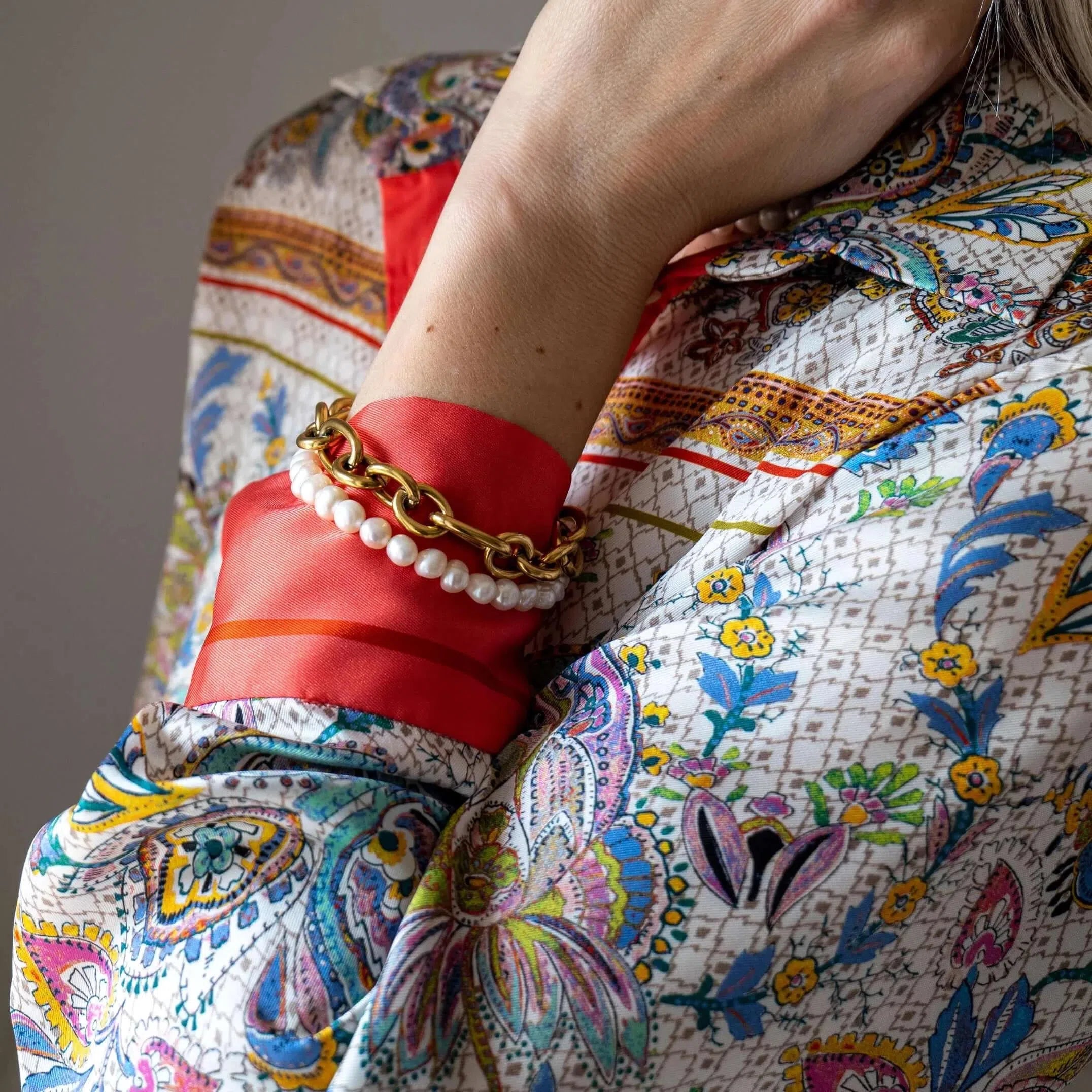 Gioielli artigianali Bracciale doppio perle