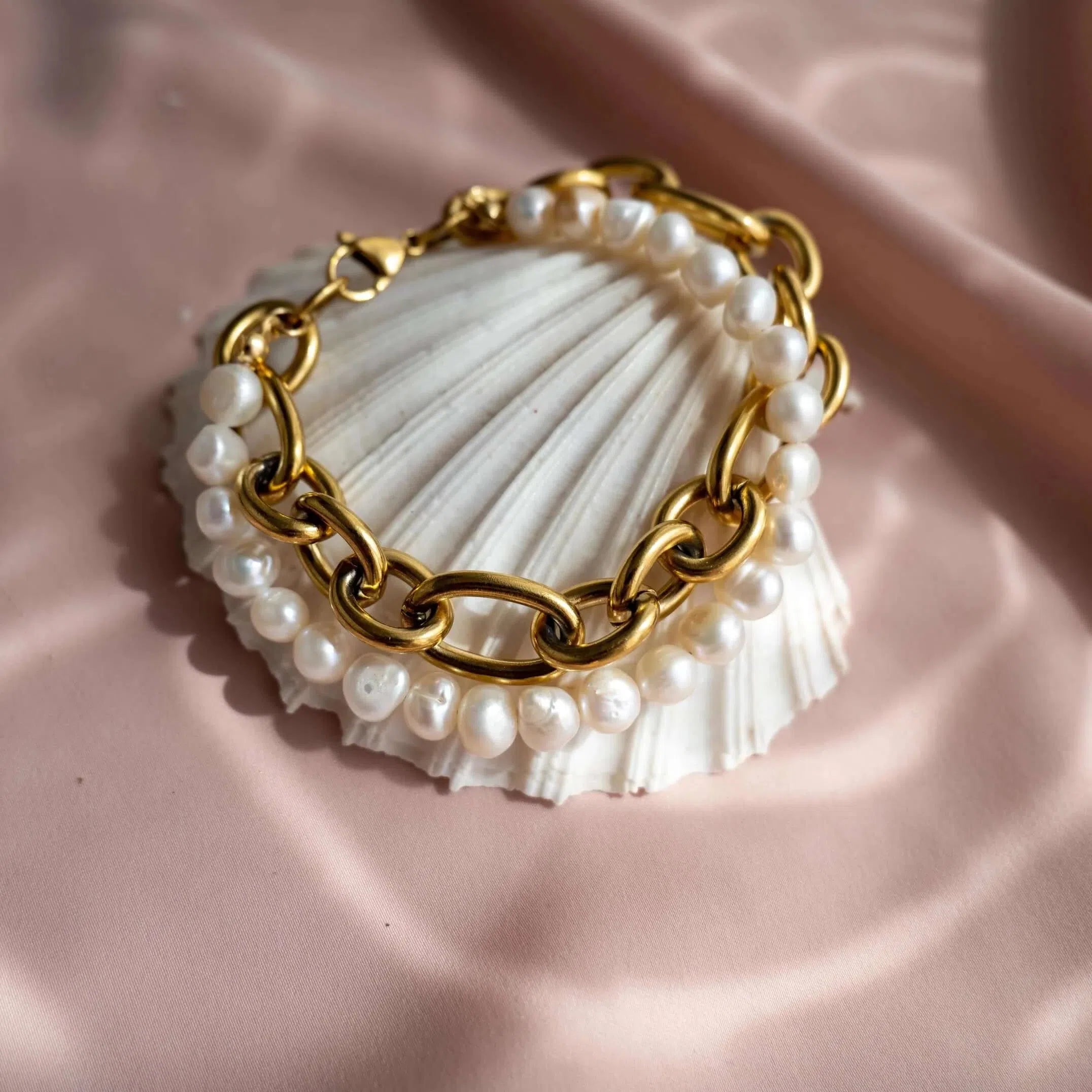 Gioielli artigianali Bracciale doppio perle