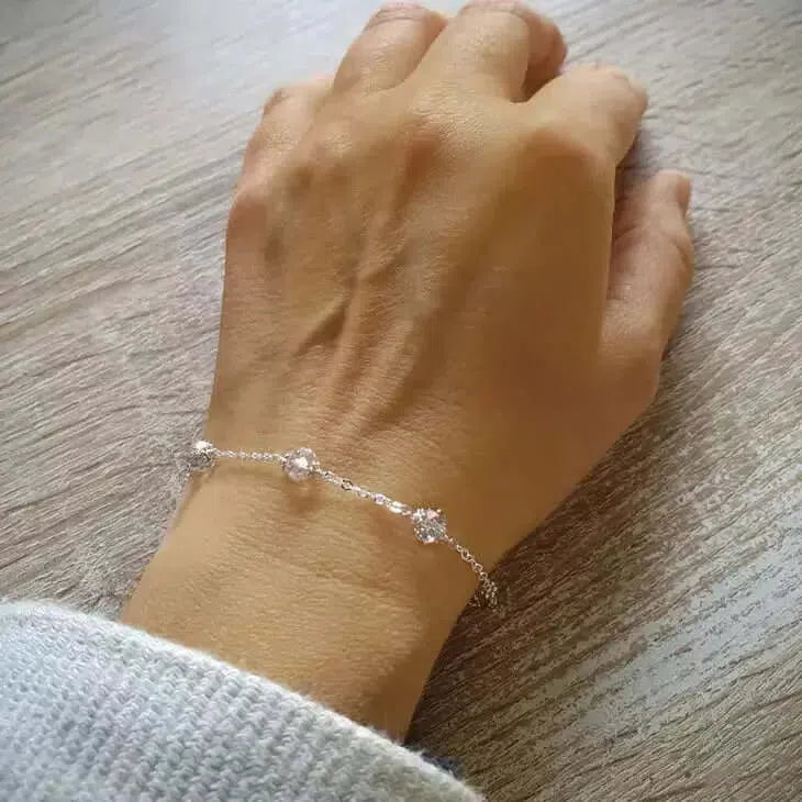 Gioielli artigianali Bracciale Swarovski Silver Shade