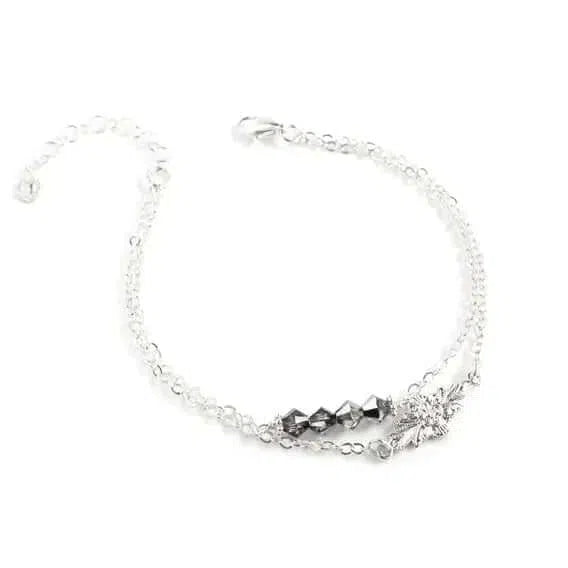 Gioielli artigianali Bracciale Swarovski Black Diamond doppio