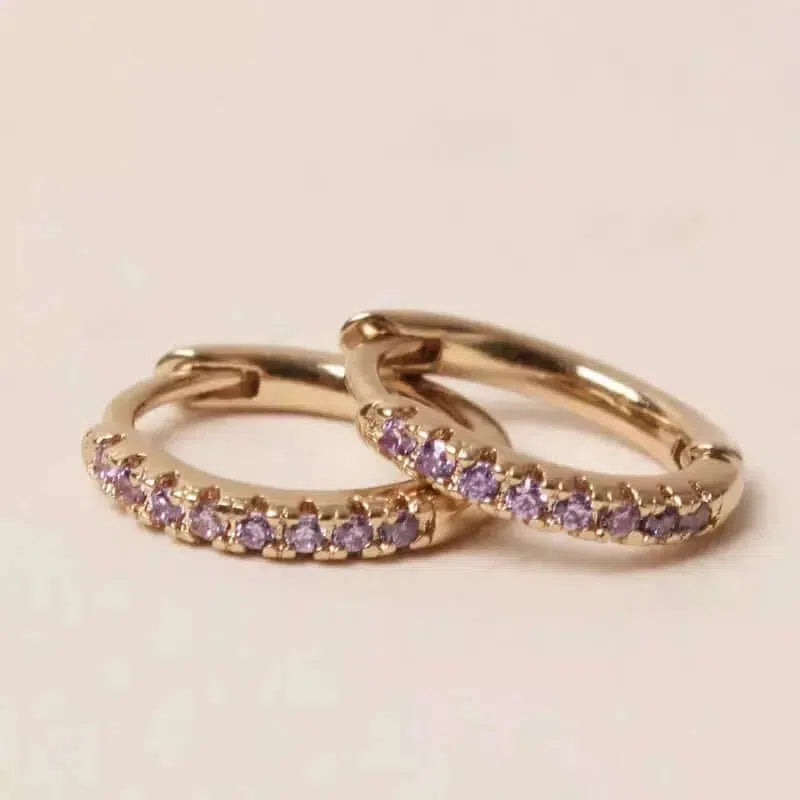 Gioielli artigianali Orecchini Creole Lavanda