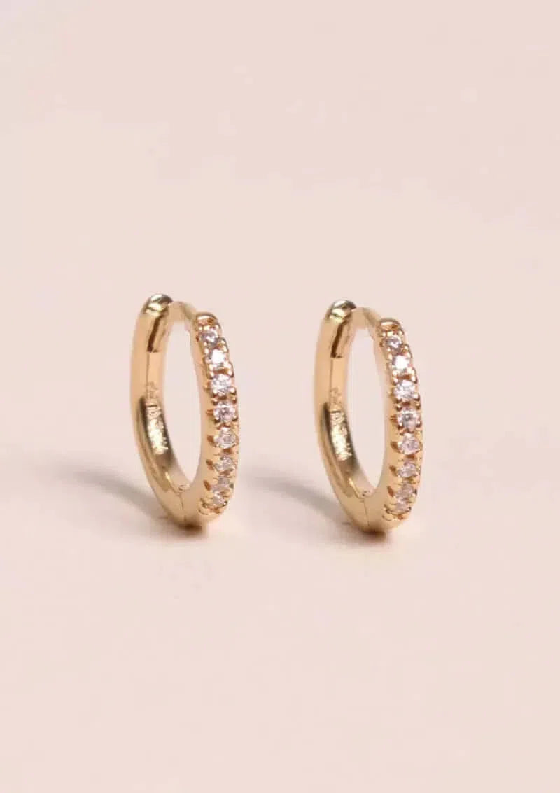 Gioielli artigianali Orecchini Mini creole brillanti