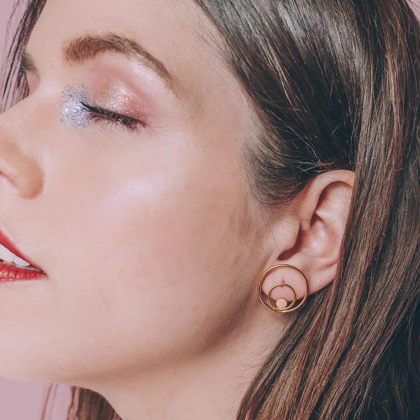 Orecchini doppio cerchio Nini