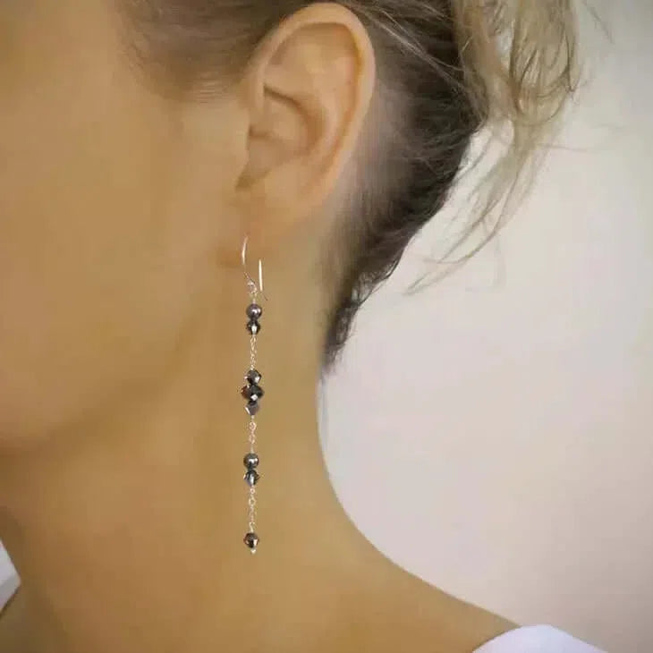 Gioielli artigianali Orecchini Black Diamond