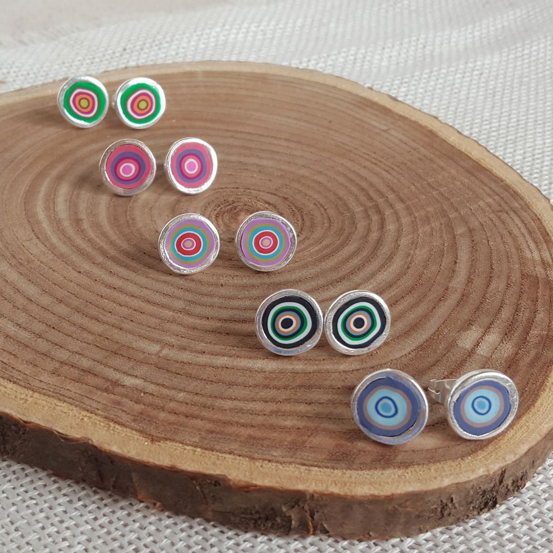 Orecchini bottone Rovell