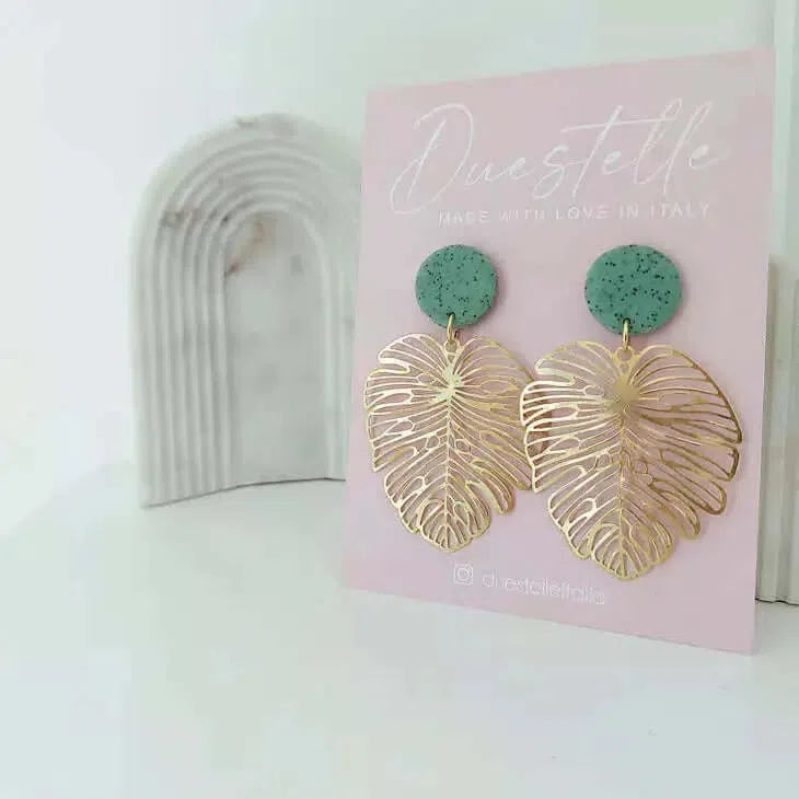 Gioielli artigianali Orecchini Foglia