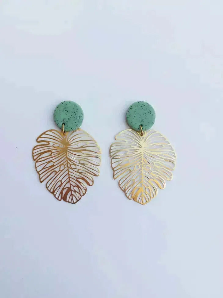 Gioielli artigianali Orecchini Foglia