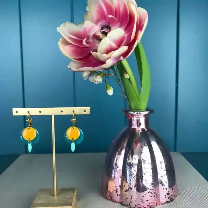 Gioielli artigianali Orecchni Petrol