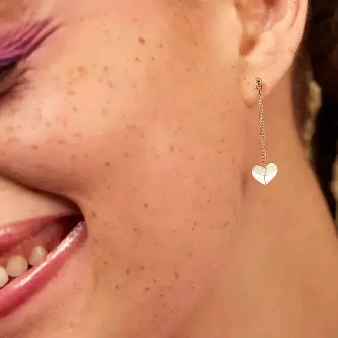 Gioielli artigianali Orecchini pendenti cuore