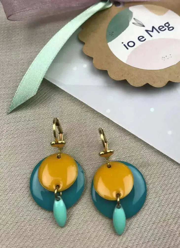 Gioielli artigianali Orecchni Petrol