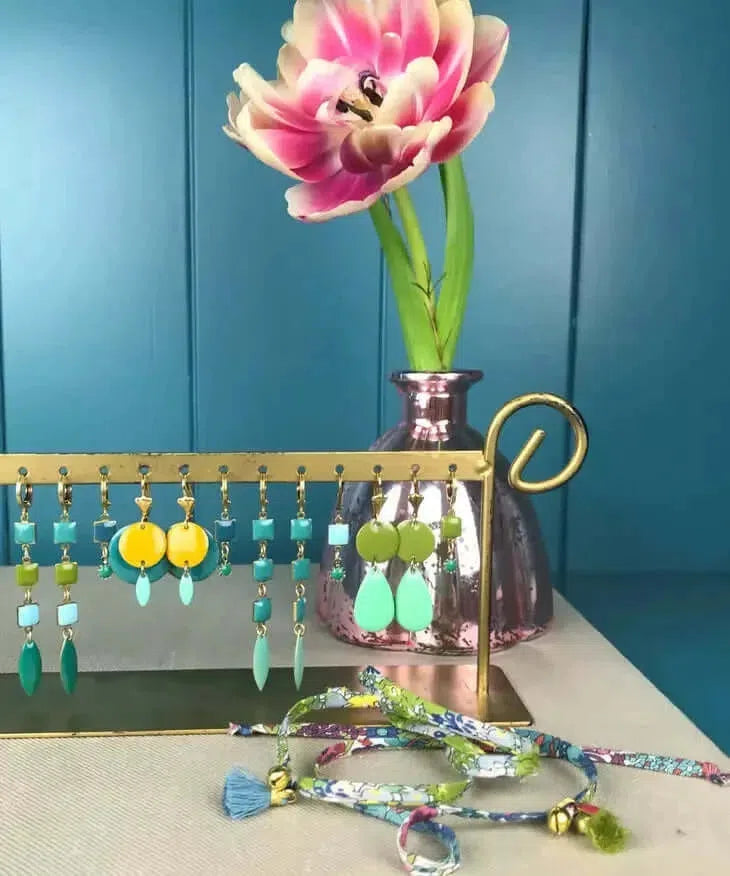 Gioielli artigianali Orecchni Petrol