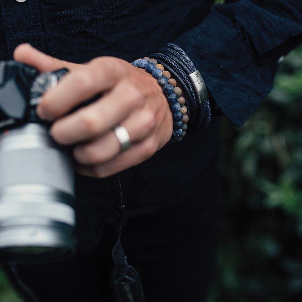 Gioielli artigianali Bracciale Stone Blu