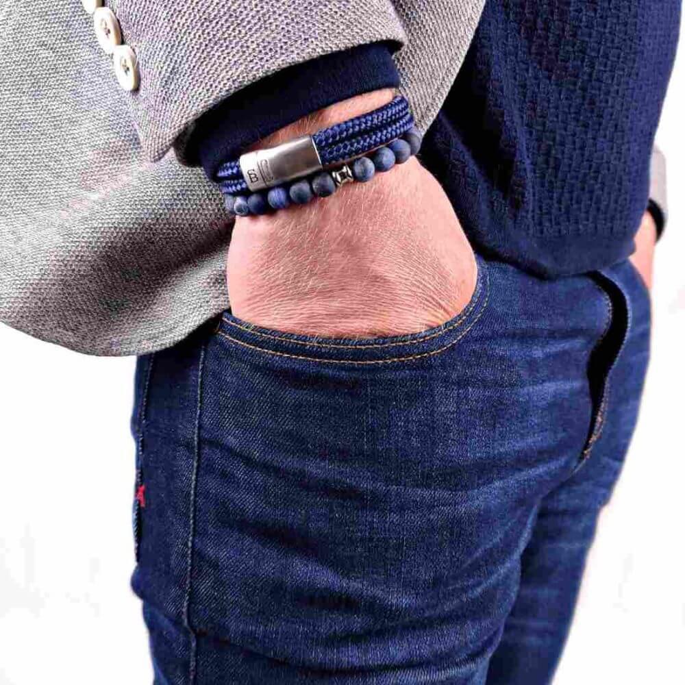 Gioielli artigianali Bracciale Stone Blu