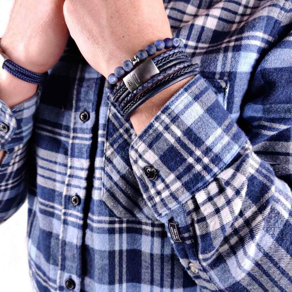 Gioielli artigianali Bracciale Stone Blu