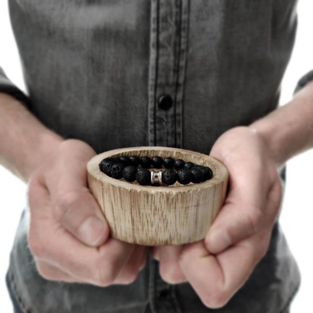 Gioielli artigianali Bracciale Stone Nero