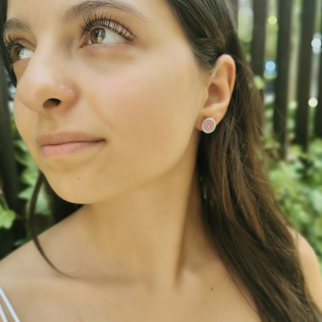 Orecchini bottone Rovell
