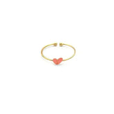 Gioielli artigianali Anello Cuore Rosa