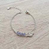 Gioielli artigianali Bracciale Swarovski Leaf