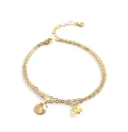 Gioielli artigianali Bracciale Swarovski Conchiglia