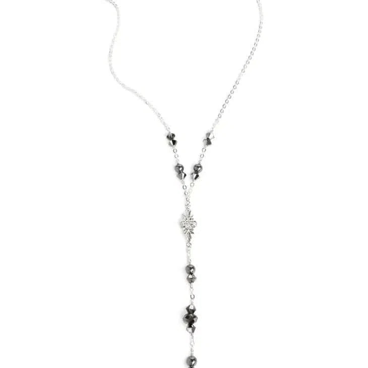 Gioielli artigianali Collana Y Balck Swarovski