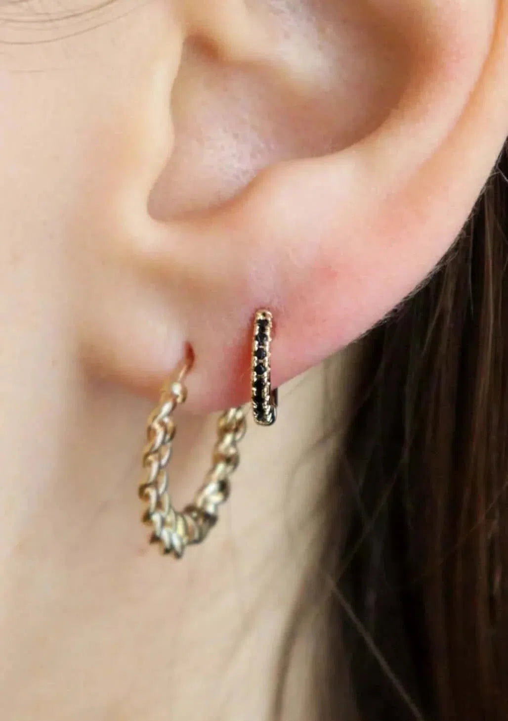 Gioielli artigianali Orecchini Creole Nero